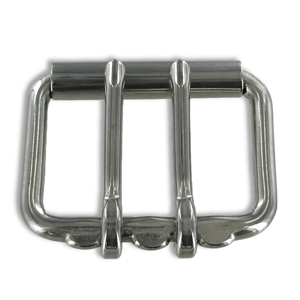 2" Nickel #17 Double Prong Buckle
