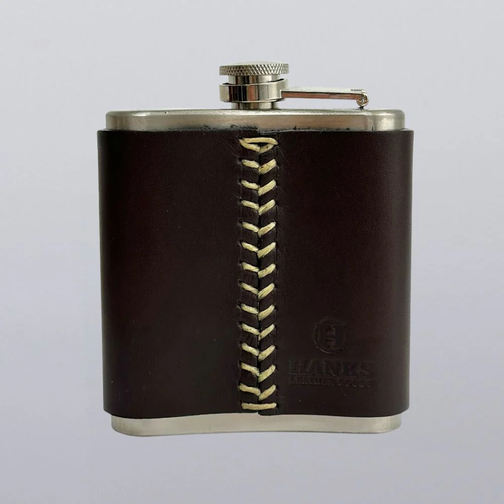 Leather Covered Flask - Image 10