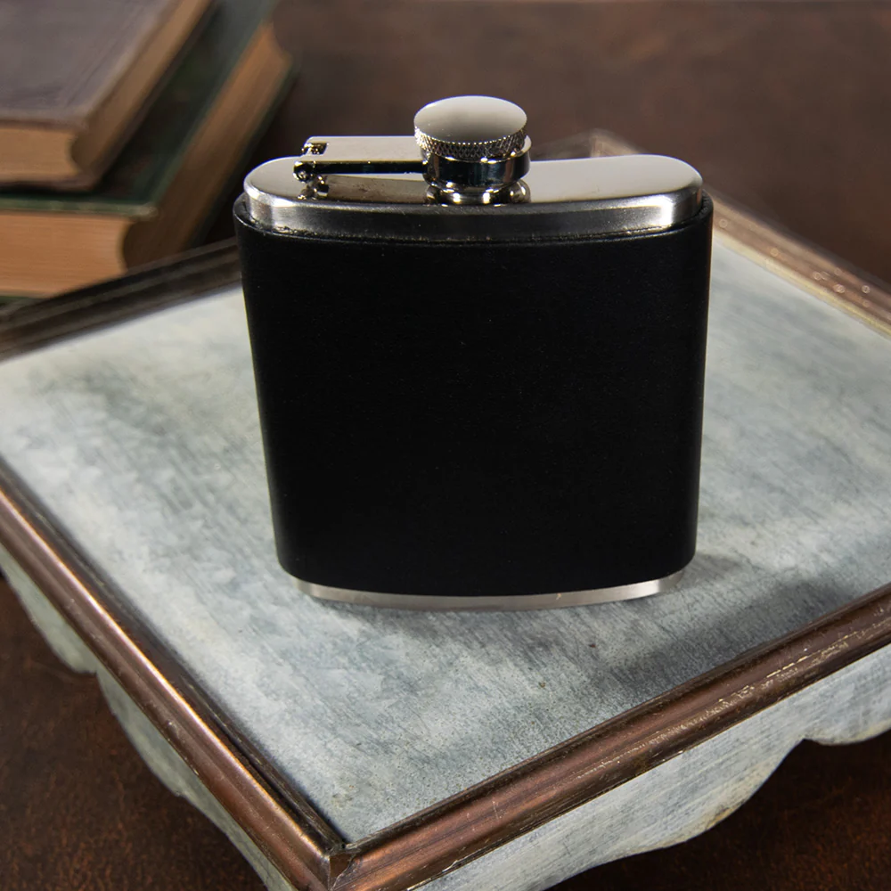 Leather Covered Flask - Image 8