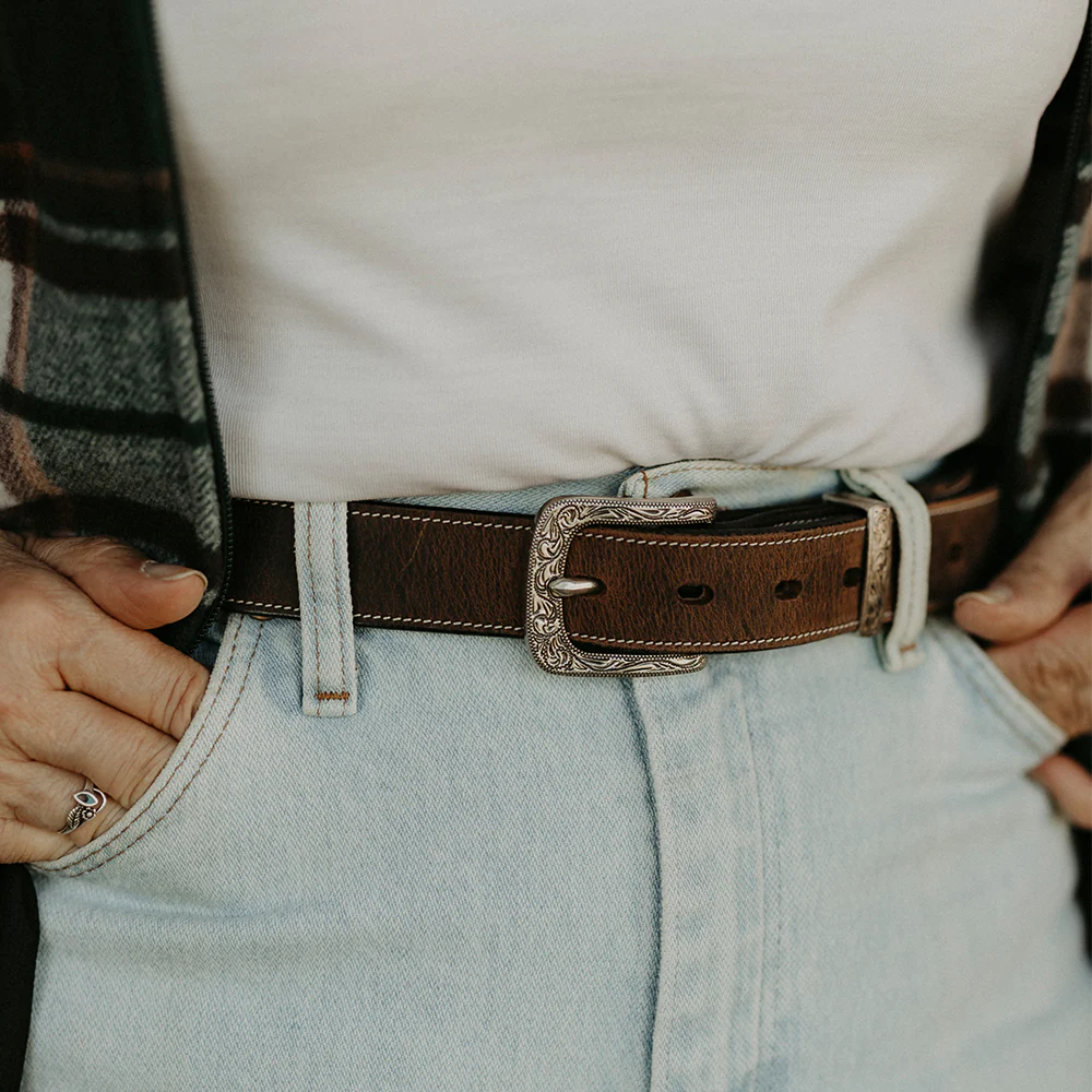 Hanks The Willow Bison – 1.25" Bison Leather Belt - Image 7
